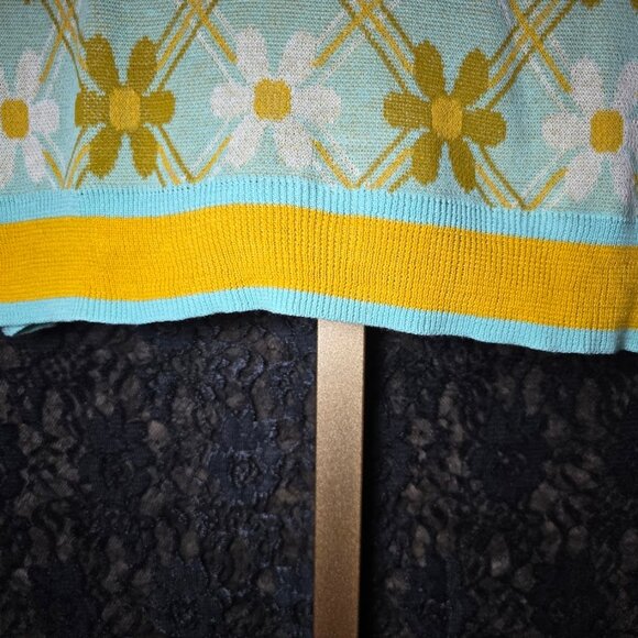 Happy Sheep Floral Wool/Cashmere Blend Sweater S - Picture 2 of 8